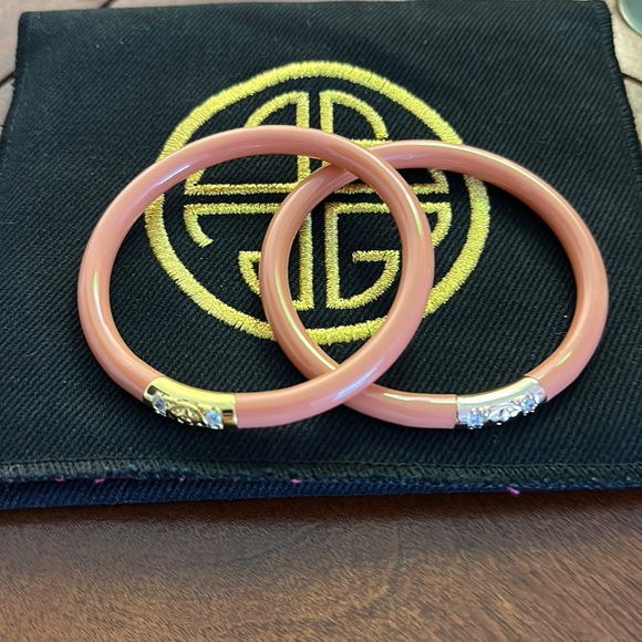 Budhagirl Jewelry - BudhaGirl All Weather Peach Bangles (2)